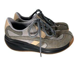 Joya Karl Muller Venezia Light Toning Walking Shoes Womens size 7 EU 37 Gray Tan